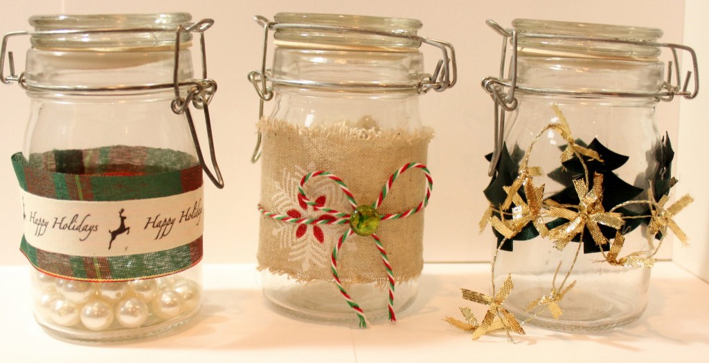 Simple Holiday Decor Jars