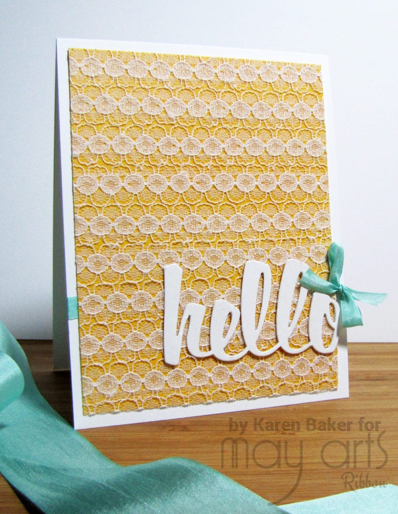 Card Making - Custom Lace Backgrounds