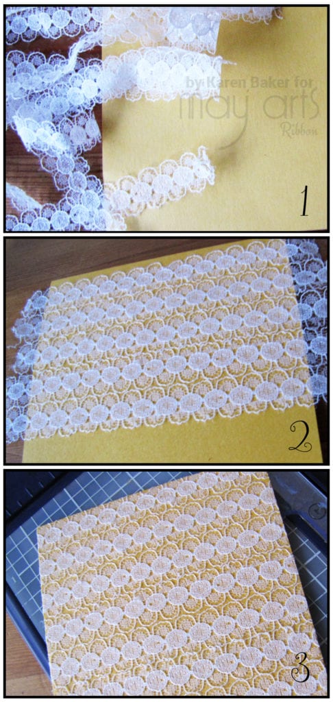 Card Making - Custom Lace Backgrounds