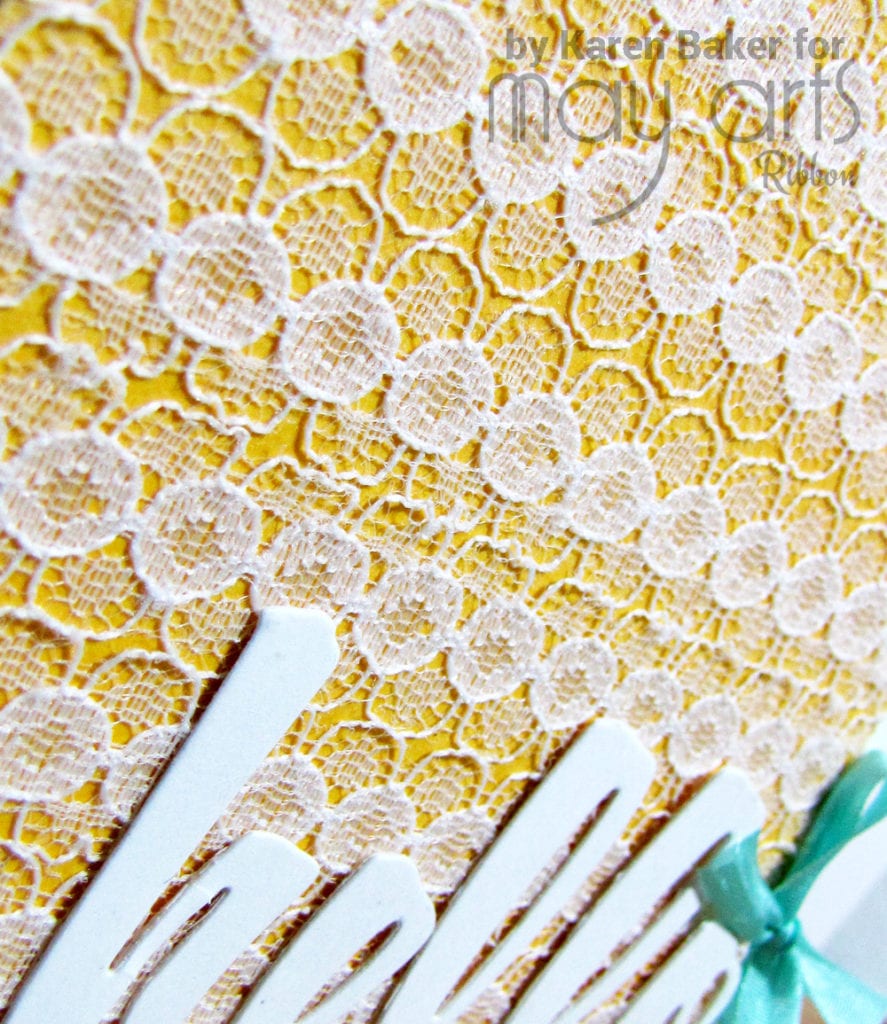 Card Making - Custom Lace Backgrounds