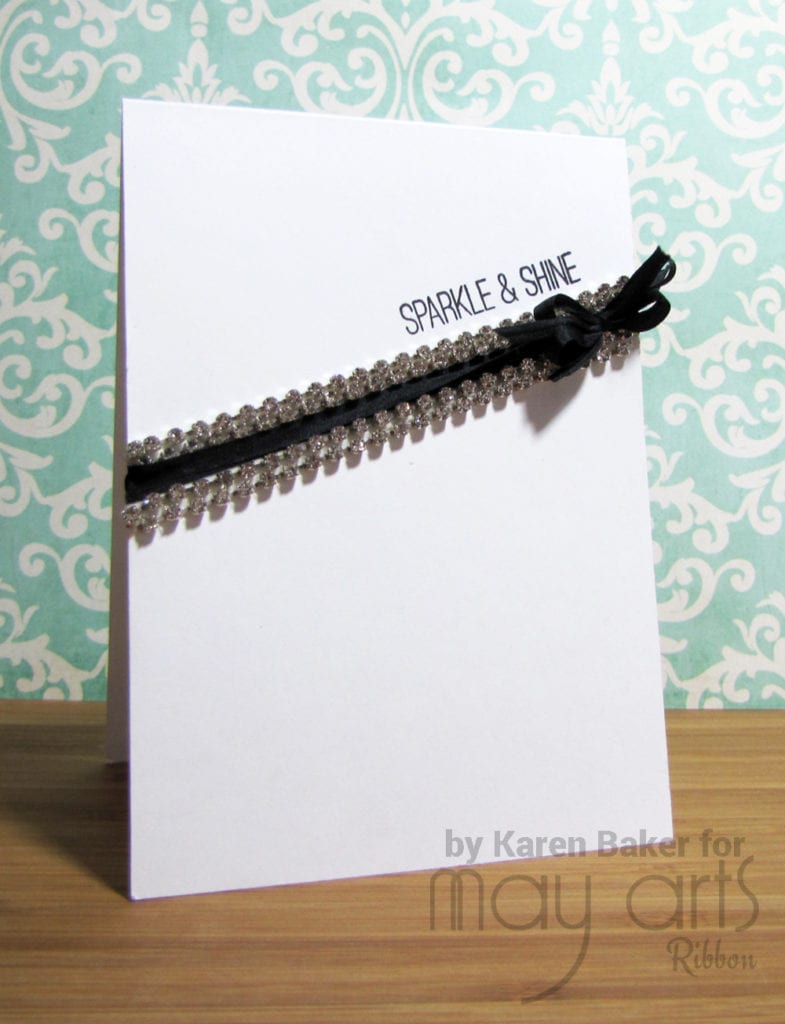 Rhinestone Sparkle Cards