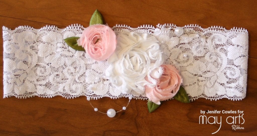 Making a Headband with Lace and Pearls