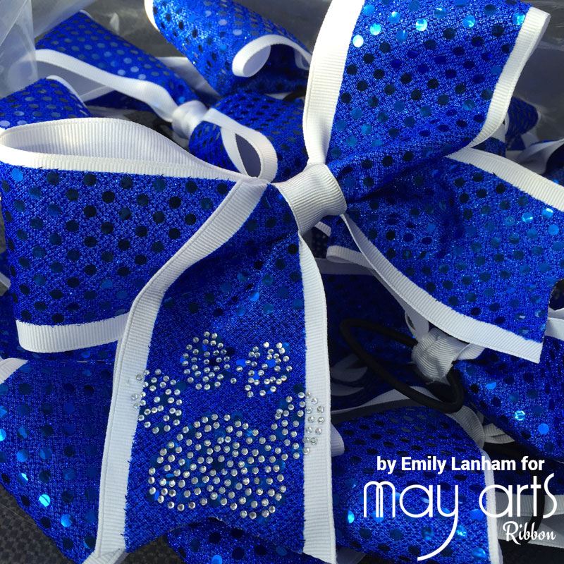 how to make cheer bows with ribbon