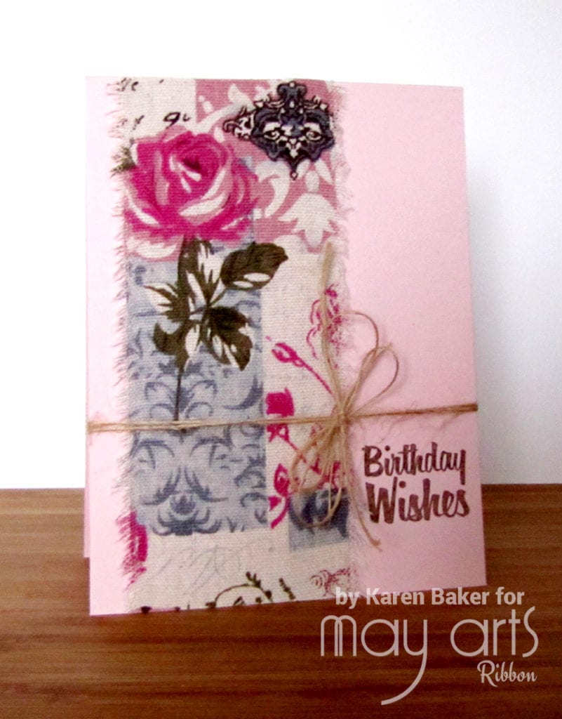 Using Wide Ribbon on Cards