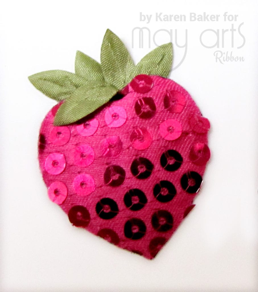 Fruity Hearts - Repurposing Holiday Ribbon