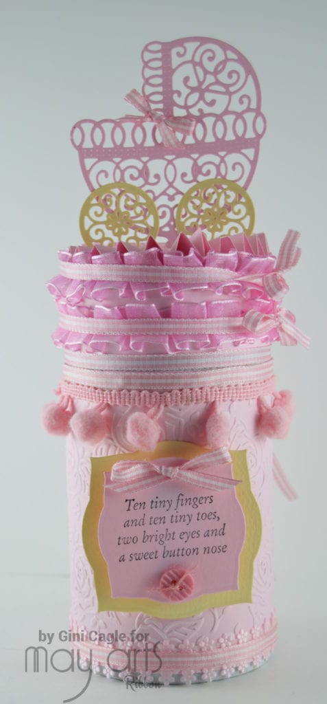 Baby Crafts- Decorative Canister for Baby Girls