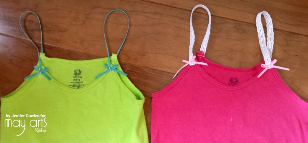 Repair Your Tank Tops with Ribbon