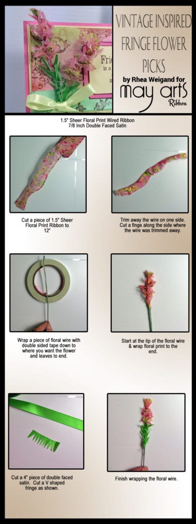 Make Your Own Vintage Inspired Floral Pick