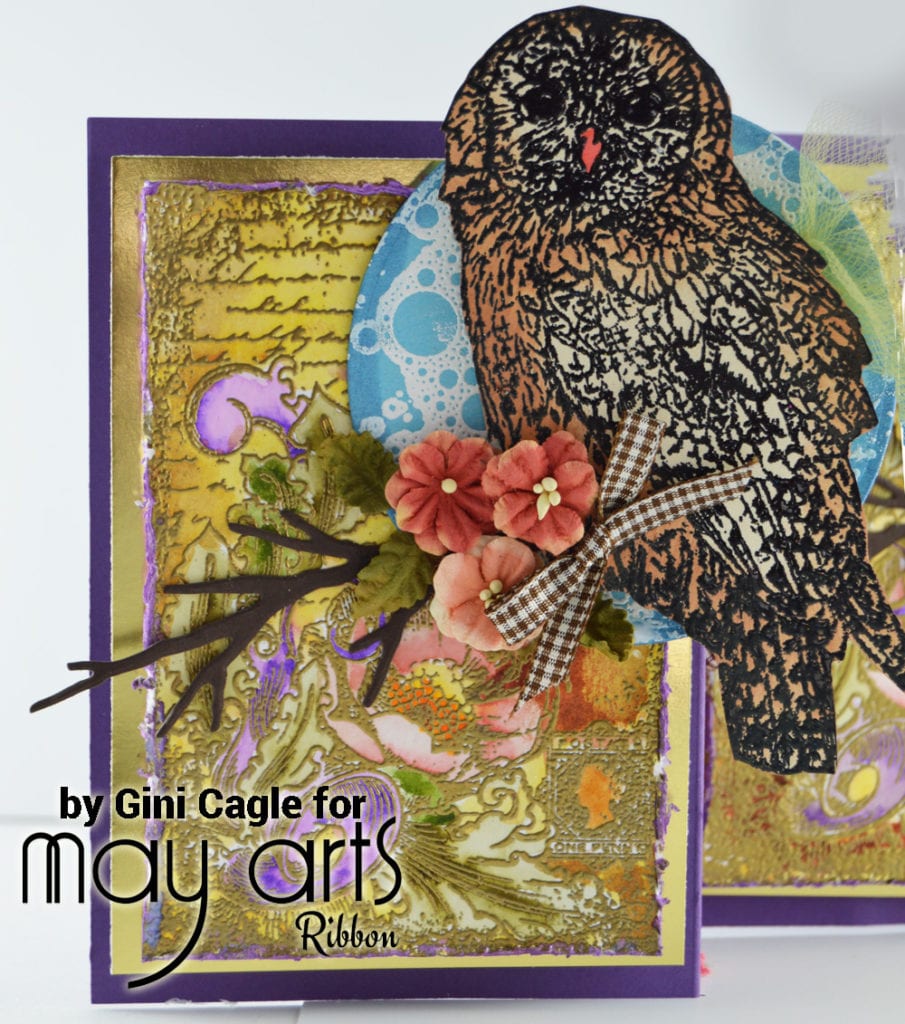 An Owl Concertina Card