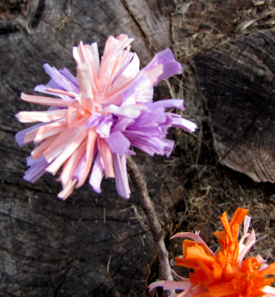 Paper Raffia Flowers