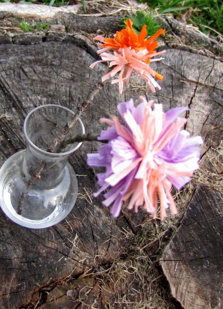 Paper Raffia Flowers