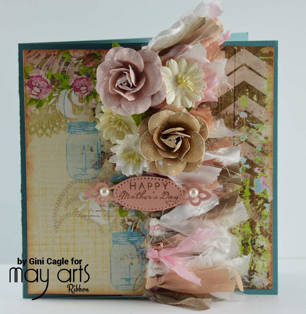 Elegant pink bows from a wide ribbon. Decor for greeting cards