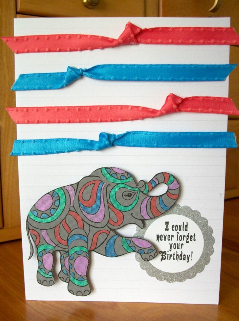Fun Elephant Birthday Card