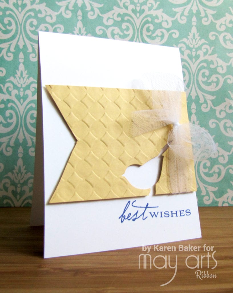 Using Tulle Ribbon on Cards
