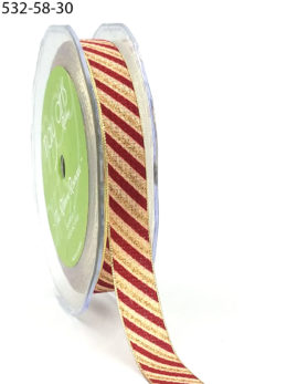 Gold Candy Cane Ribbon