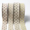 536 1.5″x20y Natural with Velvet Polka Dot Family