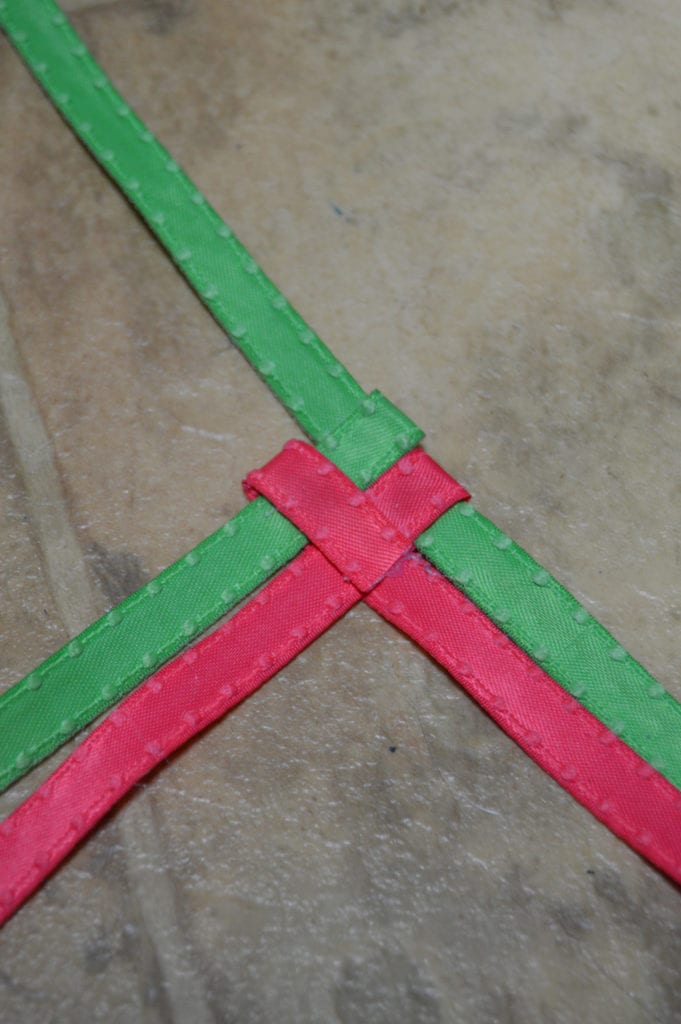 Make a Chevron Braid with Ribbon