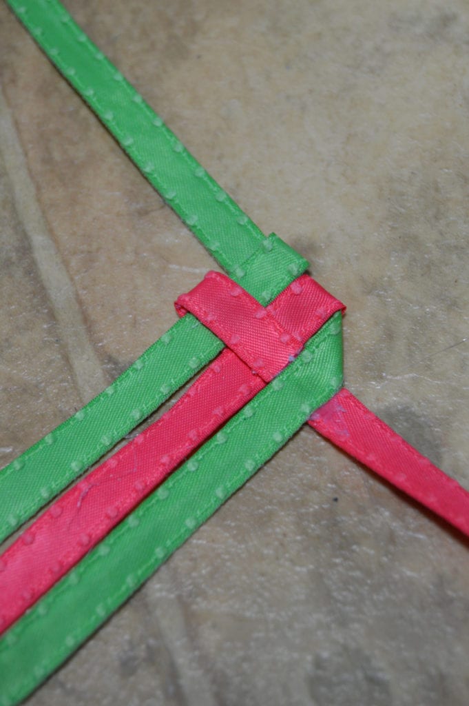 Make a Chevron Braid with Ribbon