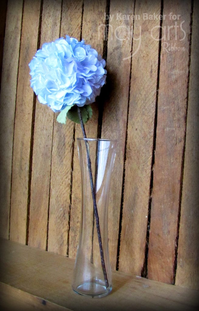 Make a Hydrangea with Ribbon