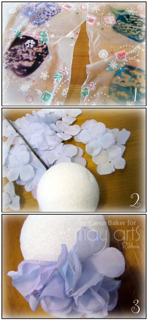 Make a Hydrangea with Ribbon