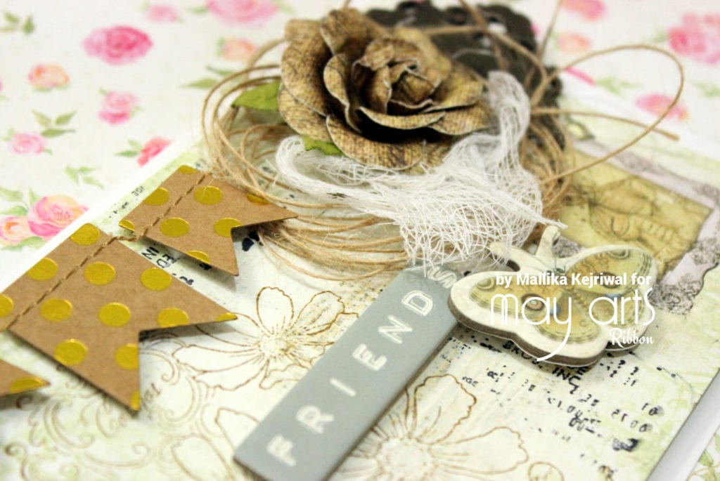 Shabby Chic 'Friend' Card