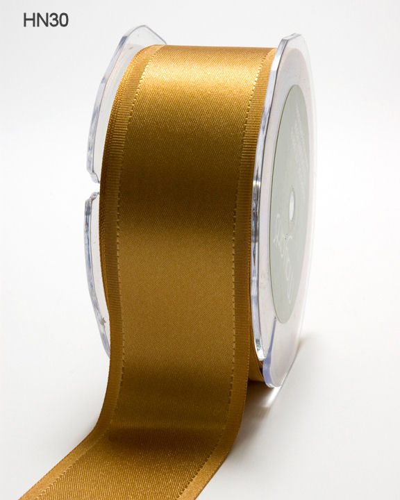  May Arts 5-Inch Wide Ribbon, Dark Gold Sheer : Everything Else