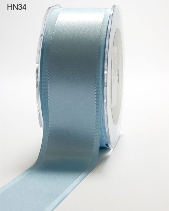 May Arts 1-1/2-Inch Wide Ribbon, Light Blue Satin