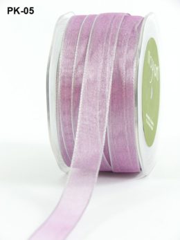 Lavender Metallic Wired Ribbon