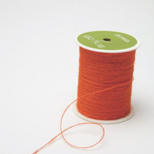 orange burlap string jute cord