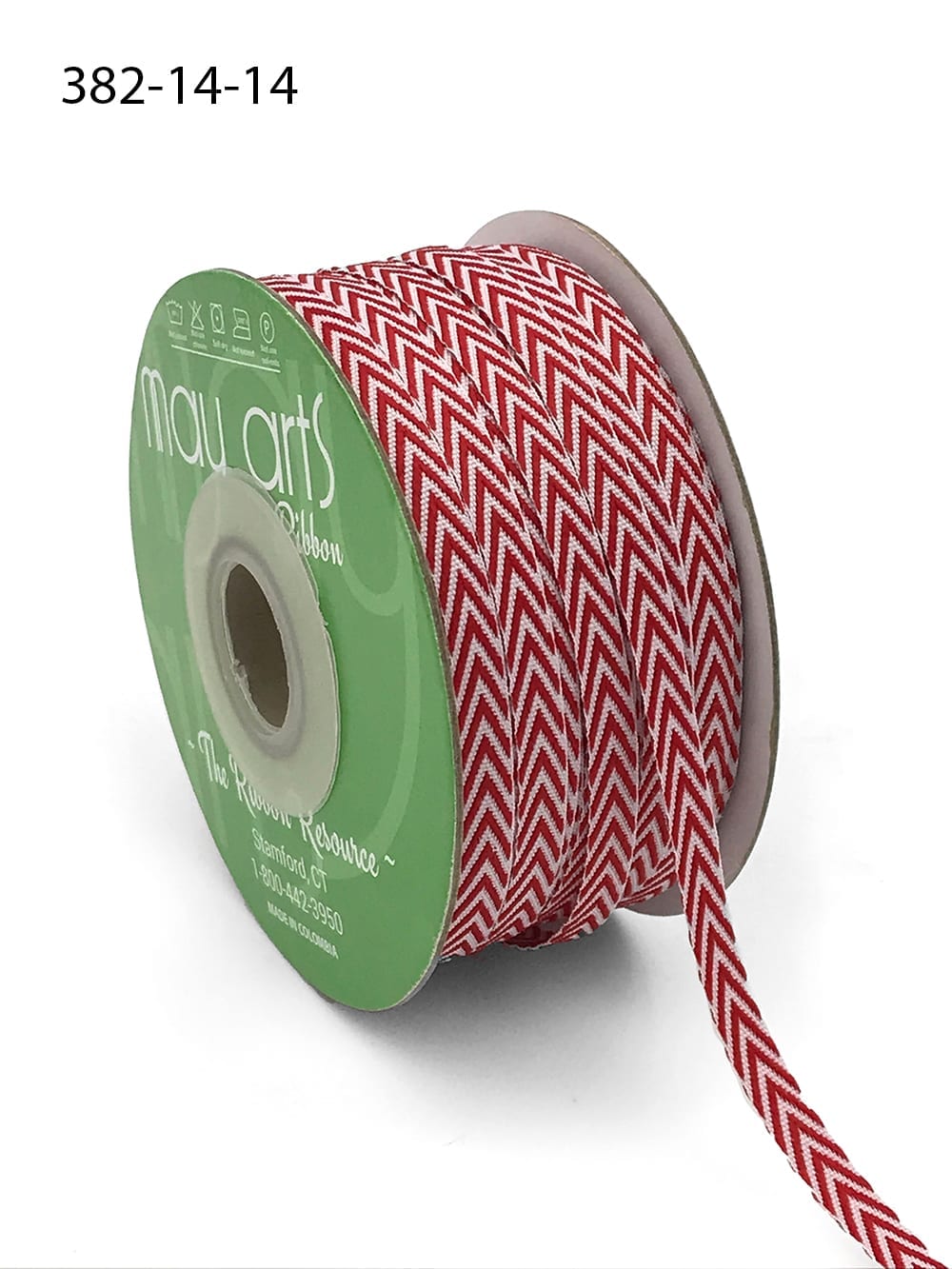 Chevron Twill Ribbon 1/4" Online Ribbon May Arts