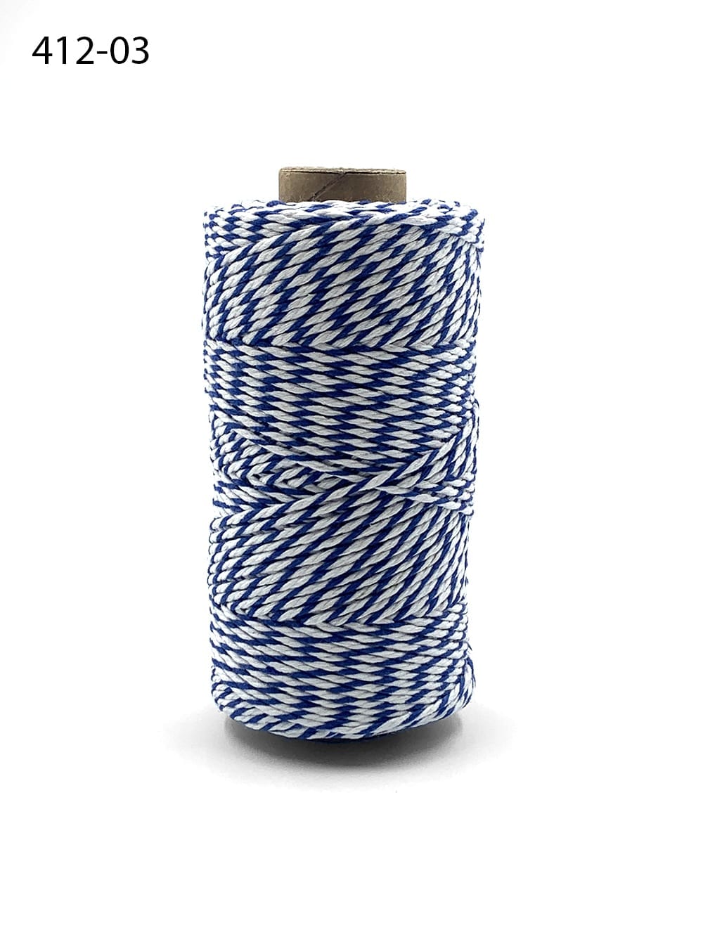 Aqua/White 16-Ply Bakers Twine, 250 yards-BKTW-AQ-16