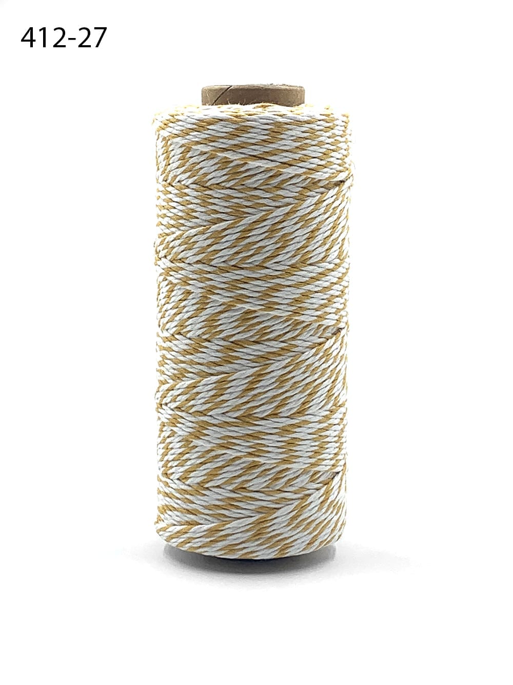 Bakers Twine Yellow and White, 2mm 2 Ply Cotton Twine, Butchers String,  Gift Wrapping, Colourful Craft Twine, Packaging 
