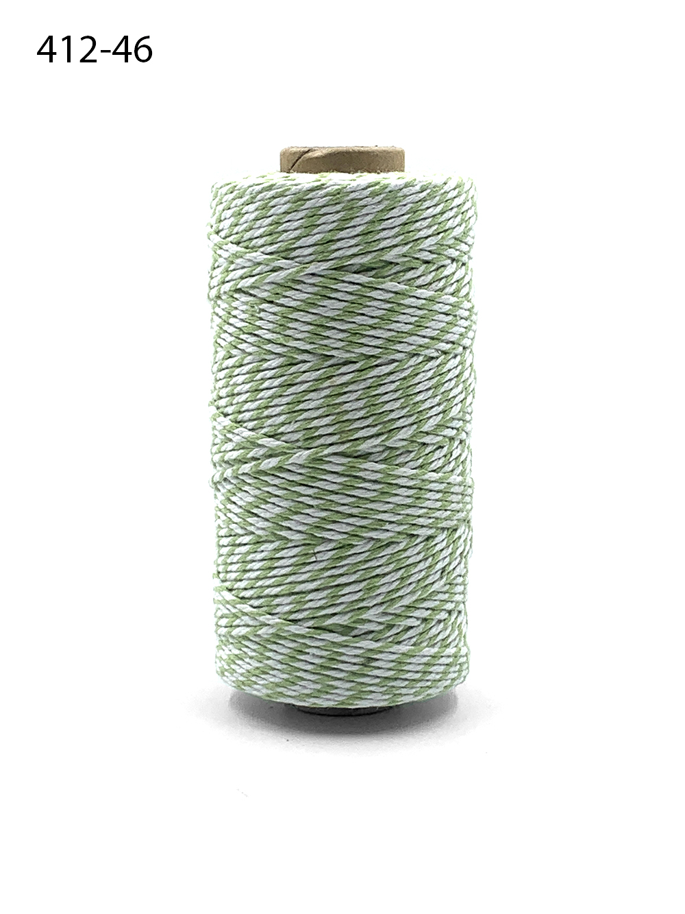 Bakers Green and White Catering Twine 2mm Arts Parcel Crafts String Cotton  100m