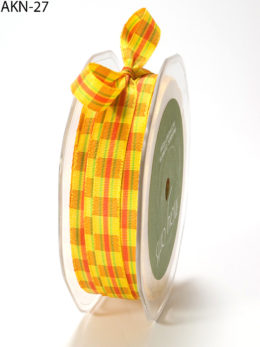 Yellow Gingham Ribbon