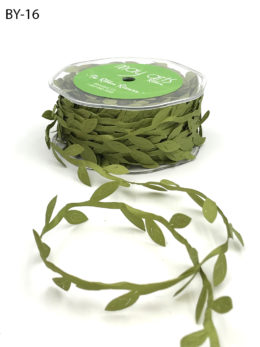 olive green leaf ribbon