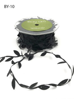 black leaves ribbon