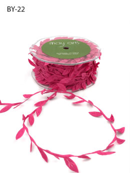 fuchsia leaves ribbon