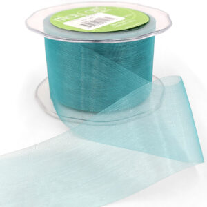 2 Inch Soft Shimmer Organza Ribbon - C-2-04 TEAL