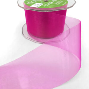2 Inch Soft Shimmer Organza Ribbon - C-2-22 FUCHSIA