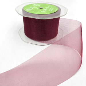 2 Inch Soft Shimmer Organza Ribbon - C-2-25 MARSALA
