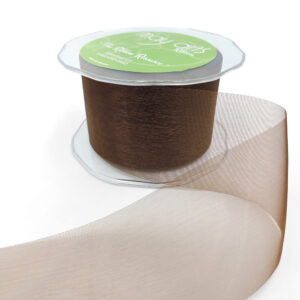 2 Inch Soft Shimmer Organza Ribbon - C-2-33 BROWN