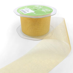 2 Inch Soft Shimmer Organza Ribbon - C-2-50 DARK GOLD