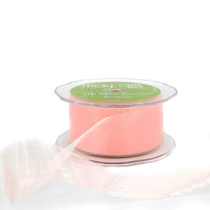 1.5 Inch Soft Shimmer Sheer Ribbon with Cut Edge - C-4-12 PEACH