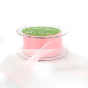 1.5 Inch Soft Shimmer Sheer Ribbon with Cut Edge - C-4-17 PINK