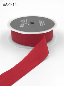 red faux silk wrinkled nylon ribbon