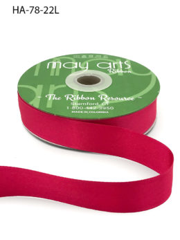 fuchsia pink doubel face satin ribbon