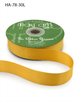 vegas gold yellow gold double face satin ribbon