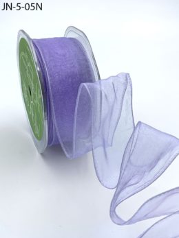 lavender organza wired ribbon