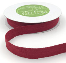 red twill cotton ribbon