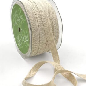 ivory natural twill cotton ribbon